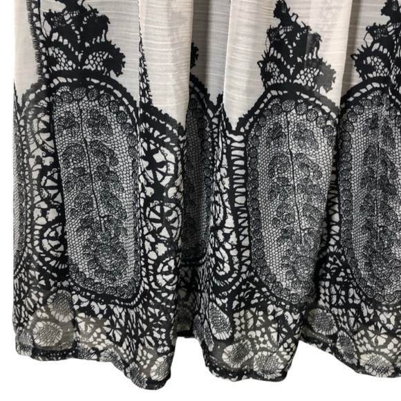 Ultra Pink Black and White Smocked Mini Sundress - Picture 5 of 5